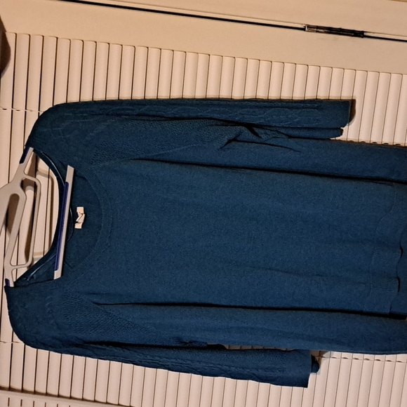 Sonoma Sweaters - Sonoma Womens XL Teal 3/4 Sleeve Sweater